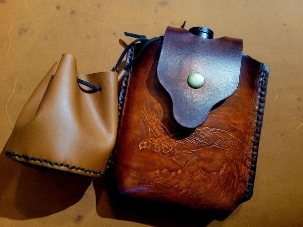 Custom Handmade Whisky Flask Covers
