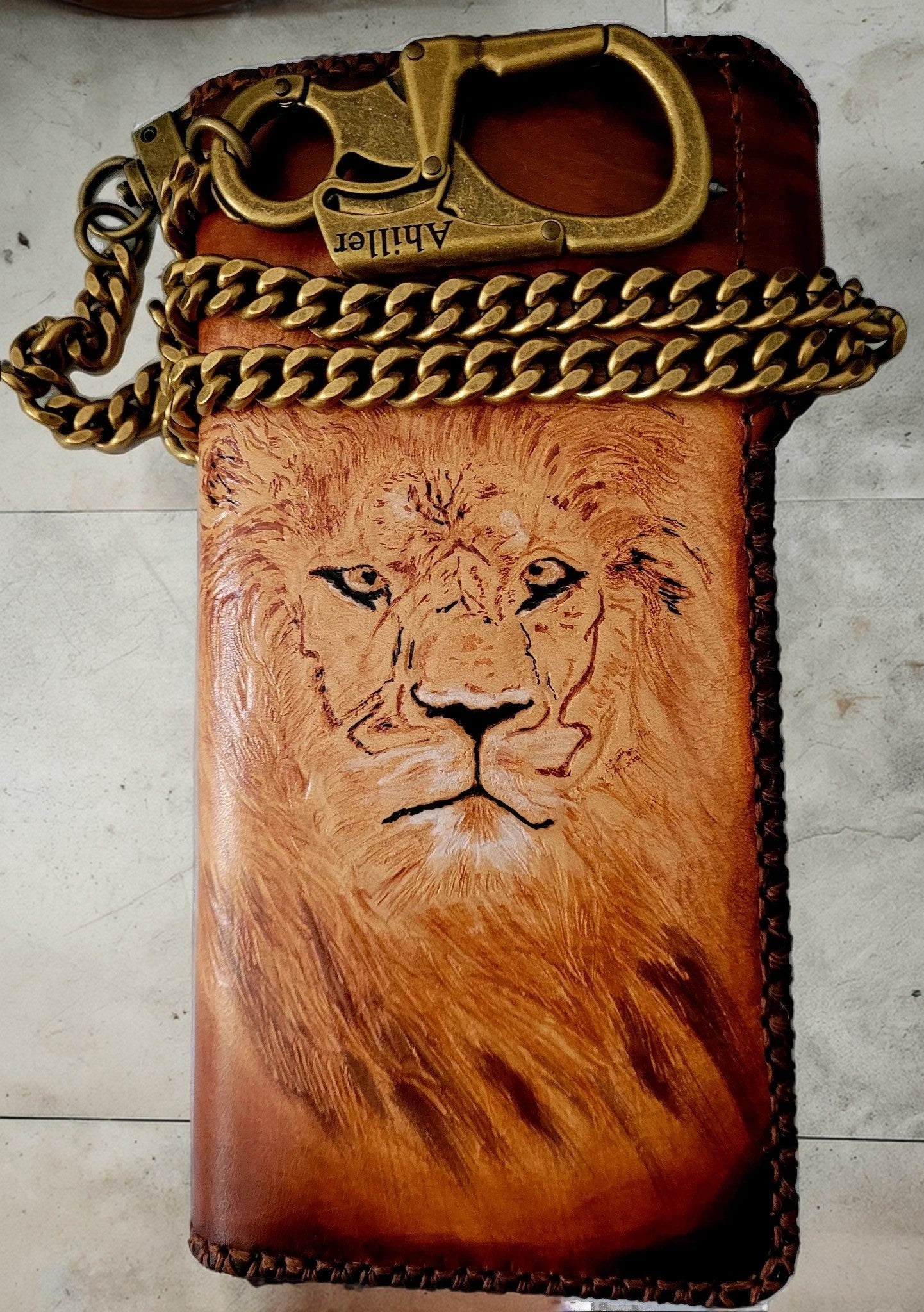 Custom Handcrafted Biker Style Long Wallet