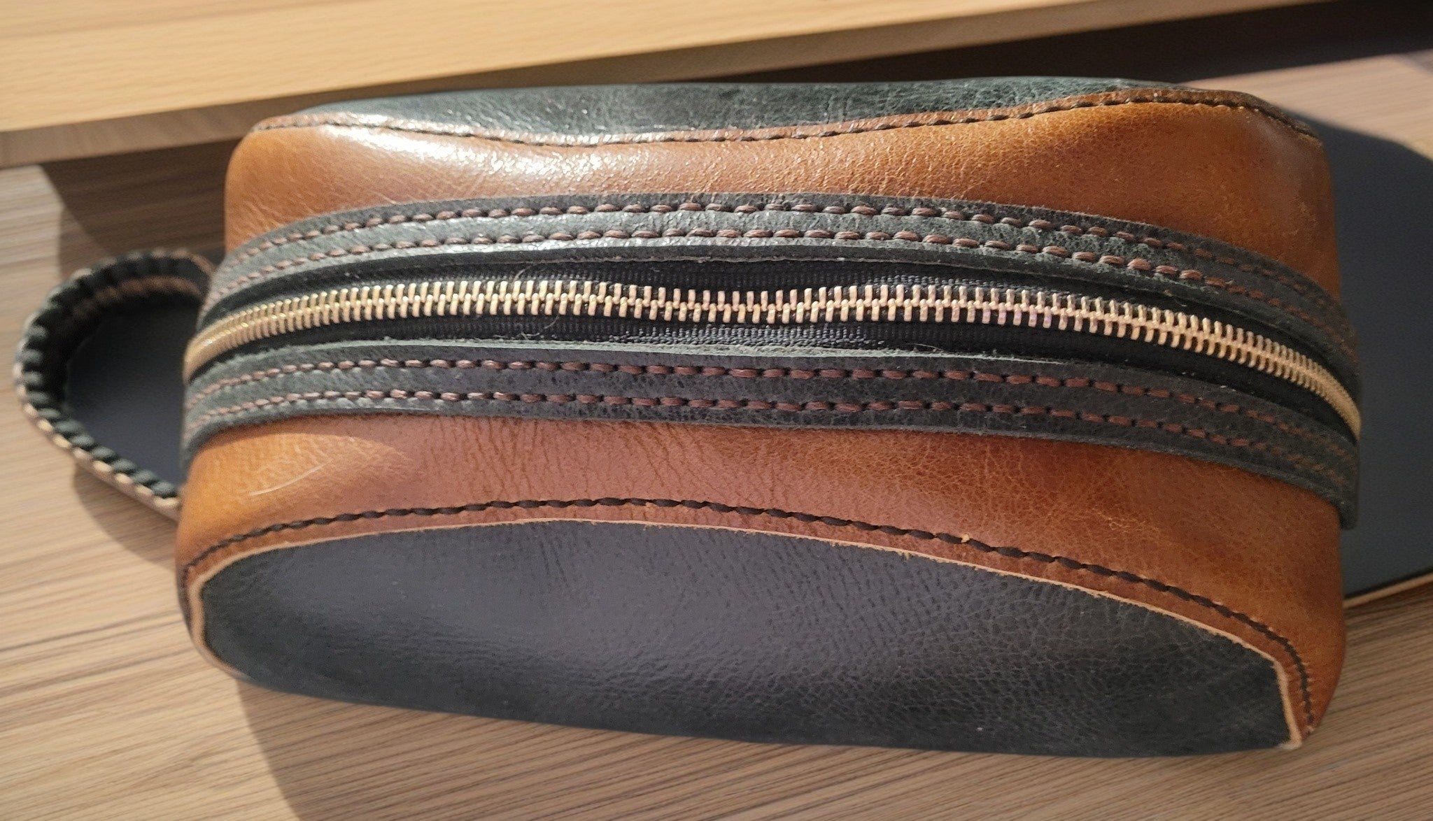 Custom Dopp Kit – Skull Dragon Leather Craft